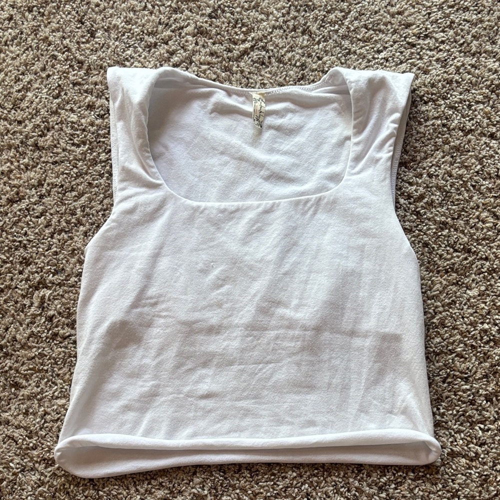 Free People White Tank Top